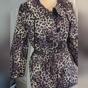 Animal print rain coat size m